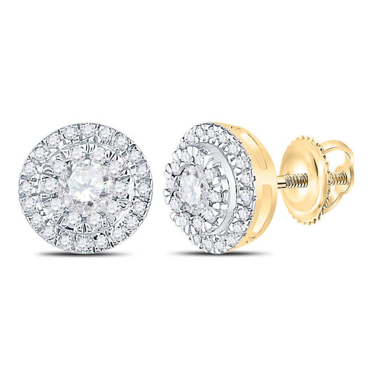 10kt Yellow Gold 1/2 Cttw Diamond Earring