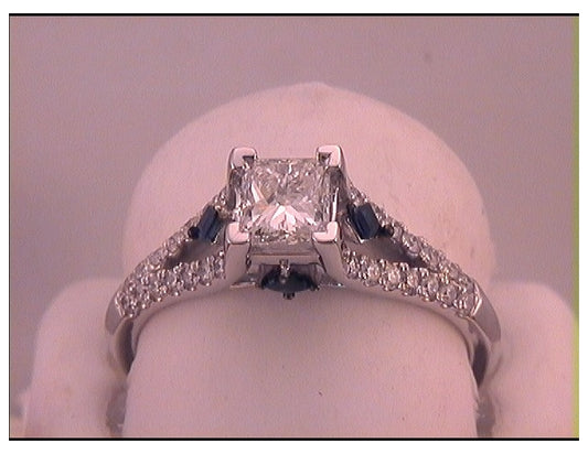 14kt White Gold 1 1/5 Cttw Diamond Ring