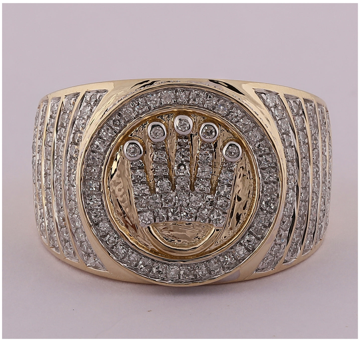 10kt Yellow Gold 1ct- Dia Mens Ring