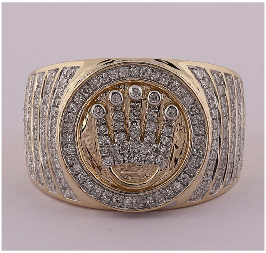 10kt Yellow Gold 1ct- Dia Mens Ring