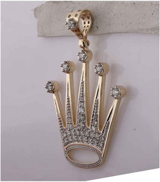 10kt Yellow Gold 1 Ct Diamond Pendant