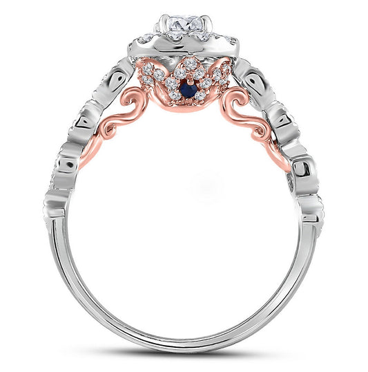 14kt Two-tone Gold Womens Round Diamond Solitaire Bridal Wedding Engagement Ring 3/4 Cttw (certified)