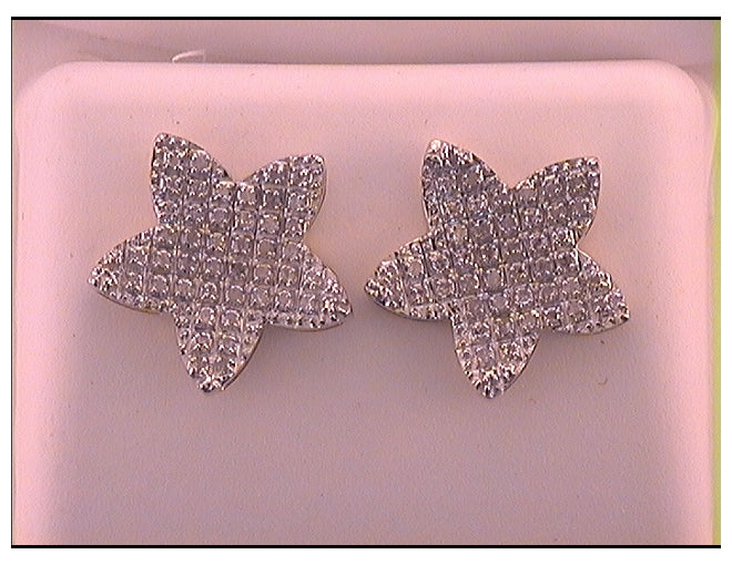 10kt Yellow Gold 1/4ct Diamond Micro-pave Earring