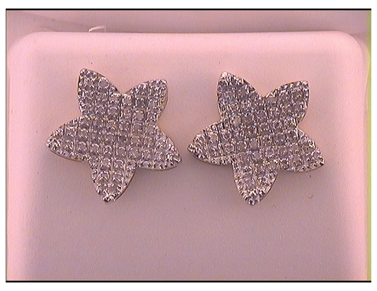 10kt Yellow Gold 1/4ct Diamond Micro-pave Earring