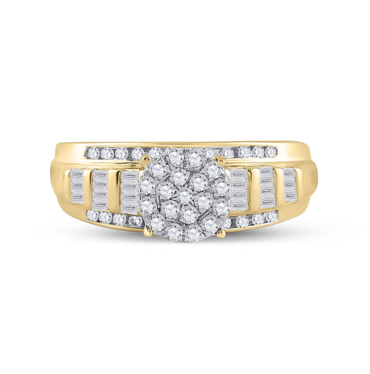 10kt Yellow Gold 1/2ctw Diamond Fashion Ring