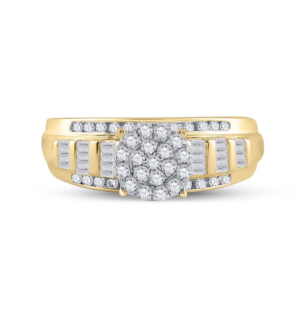 10kt Yellow Gold 1/2ctw Diamond Fashion Ring