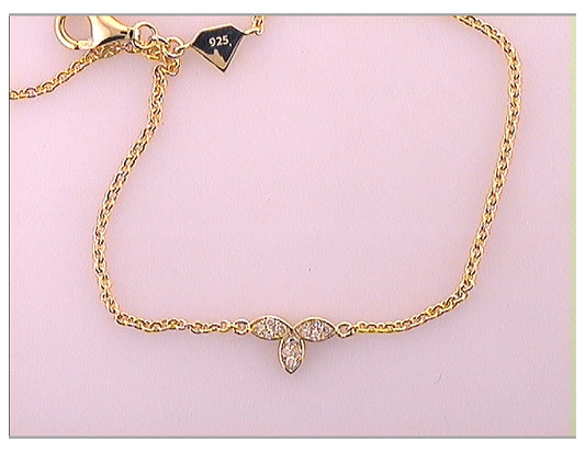 Sterling Silver 1/12 Ctw Diamond Bracelet