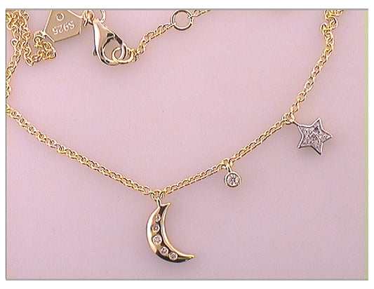 Sterling Silver 1/10ctw Diamond Bracelet