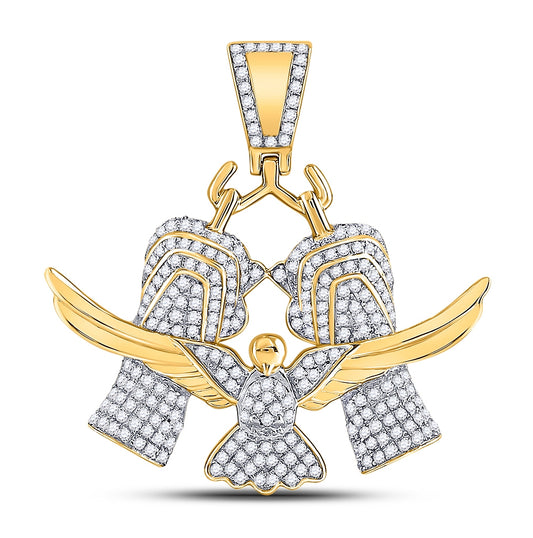 10kt Yellow Gold 1ct Diamond Pendant