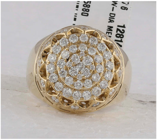 10kt Yellow Gold 1 1/2ctw Diamond Mens Ring
