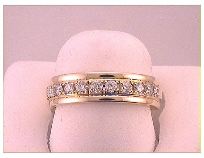 10kt Yellow Gold 1/2ctw Diamond Machine Band