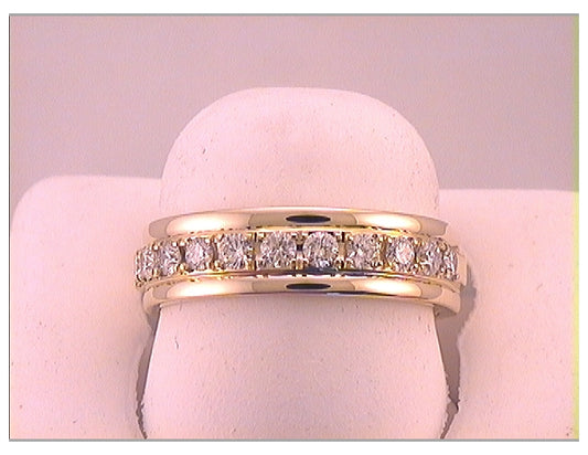 10kt Yellow Gold 1/2ctw Diamond Machine Band