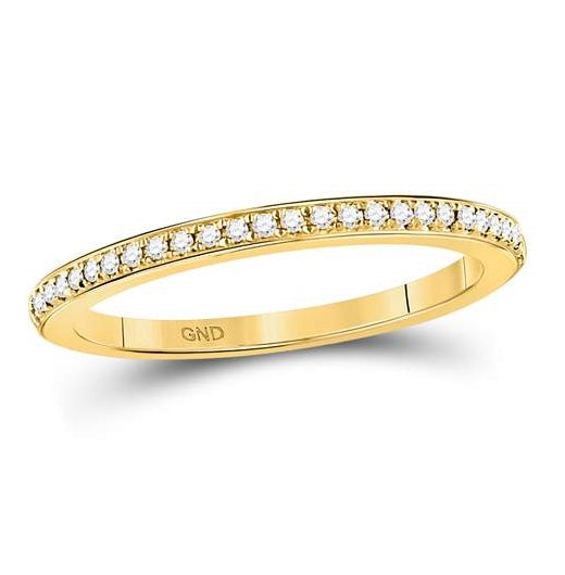10kt Yellow Gold 1/8ct Diamond Ring Size 5