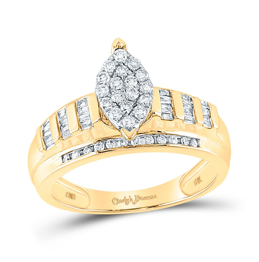 10kt Yellow Gold 1/2ct. Diamond Fashion Ring Size 6