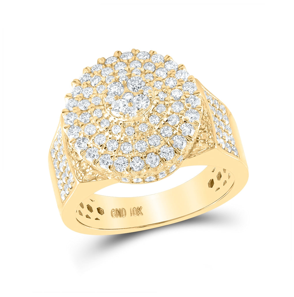 10kt Yellow Gold 2 Ct Diamond Cn Mens Ring