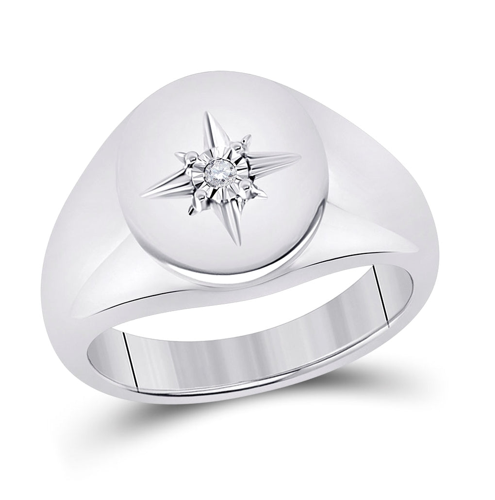 Sterling Silver 0.03ct Diamond Cn Gift Ring