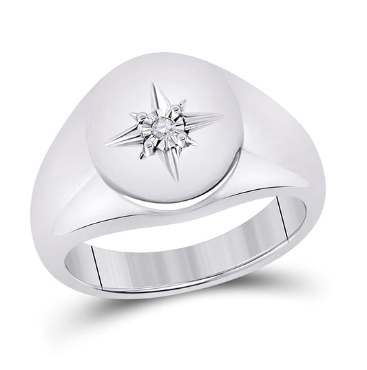 Sterling Silver 0.03ct Diamond Cn Gift Ring