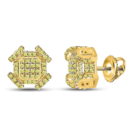 10kt Yellow Gold 3/8ct Diamond Earring