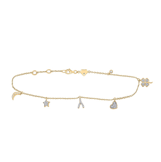 Sterling Silver 1/5ct Diamond Cn Bracelet
