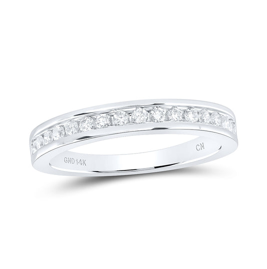 14kt White Gold 1/3ctw Diamond Cn Ladies Machine Set Band