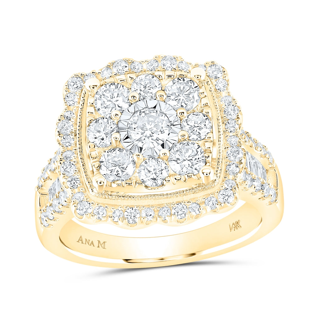 14kt Yellow Gold 2ctw Diamond  Ring