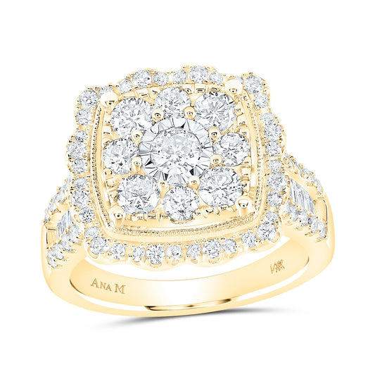 14kt Yellow Gold 2ctw Diamond  Ring