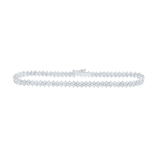 14kt White Gold 2 1/5ctw Diamond Ana M Fashion Bracelet