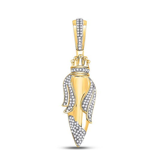 10kt Yellow Gold 1/3ctw Diamond Pendant