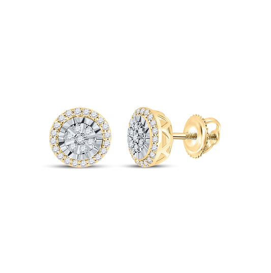 14kt Yellow Gold 1/4ct Diamond Earring