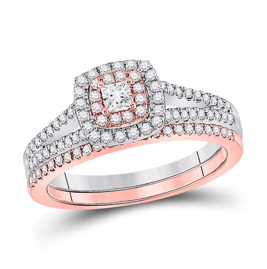 10kt Two-tone Gold 1/2ctw Diamond Cn Fashion Bridal Set