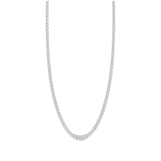 14kt White Gold 10 Ct Diamond Ana M Fashion Necklace (18 Inch)