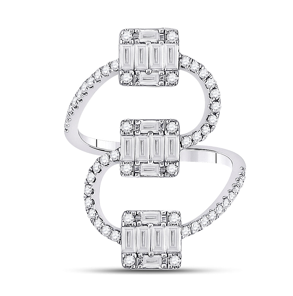 14kt White Gold 1 Ct Diamond Ana M  Diana Ring