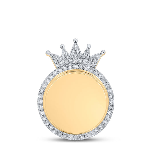 10kt Yellow Gold 1ctw Diamond Cn Memory Pendant