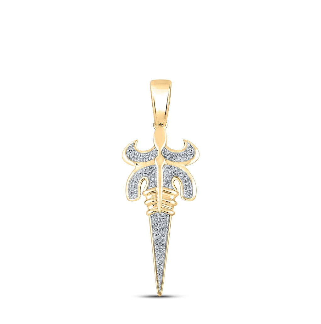 10kt Yellow Gold 1/5ctw Diamond P1p2 Gift Pendant