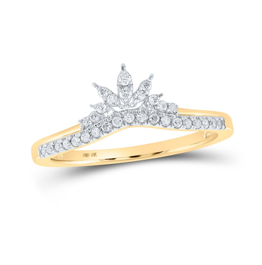10K White Or Yellow Gold Womens Round Diamond Enhancer Wedding Band , Womens Size: 5-10