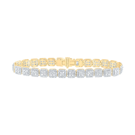 10kt Yellow Gold 6 3/4ctw Diamond Cn Fashion Bracelet(8.50 Inch)