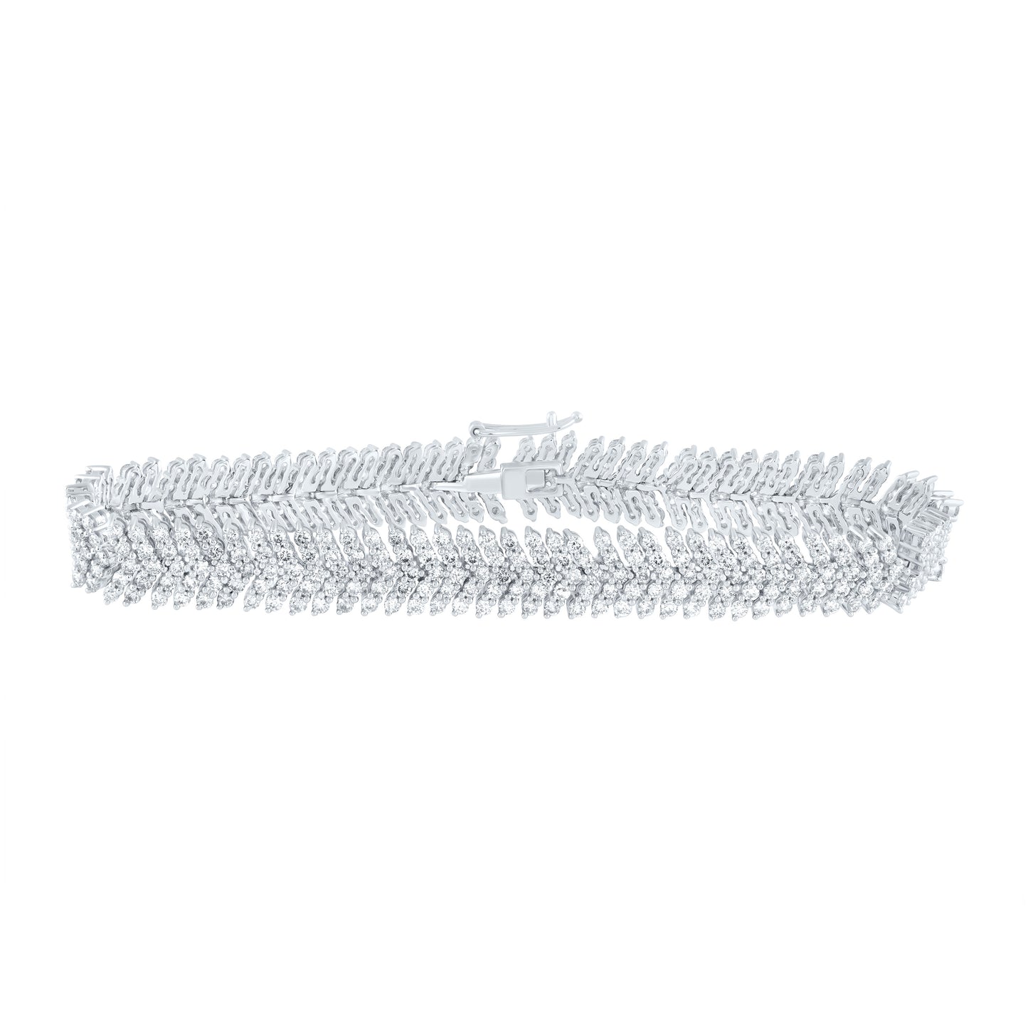 10kt White Gold 7 1/5ctw Diamond Nk Bracelet