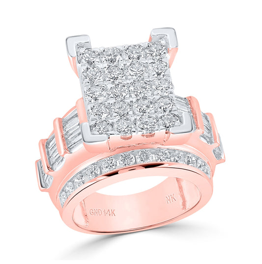14kt Rose Gold 4ctw Diamond Nk Fashion Ring