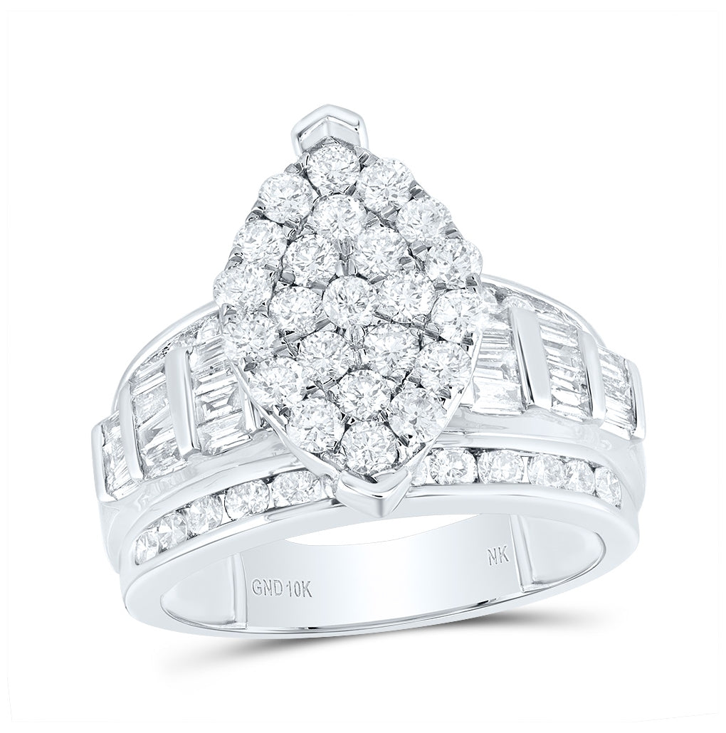 10K White Or Yellow Gold Round Diamond Oval Bridal Wedding Engagement Ring , Womens Size: 5-10