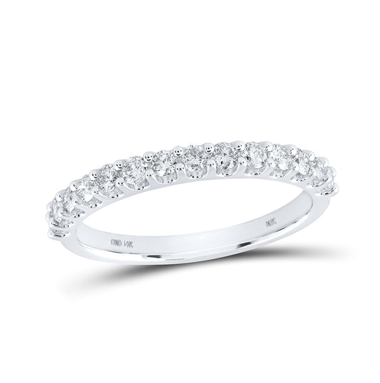 14kt White Gold 1/2ctw Diamond Nk Ladies Band S6