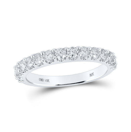 14kt White Gold 7/8ctw Diamond Nk Ladies Band S6