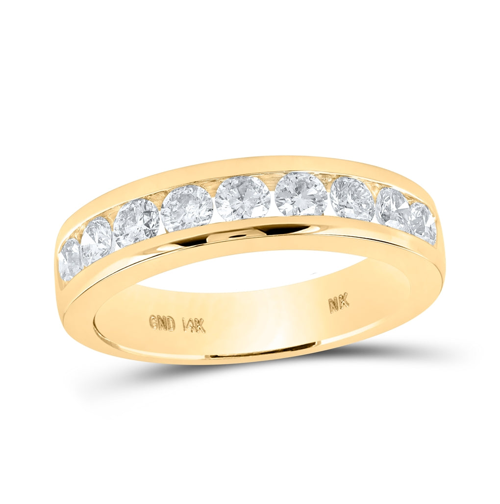 14K Yellow Or White Gold 7/8ctw Diamond Nk Ladies Band