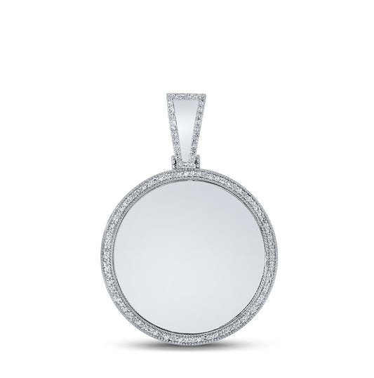 10kt White Or Rose Gold 5/8ctw Diamond Cn Mens Memory Charm
