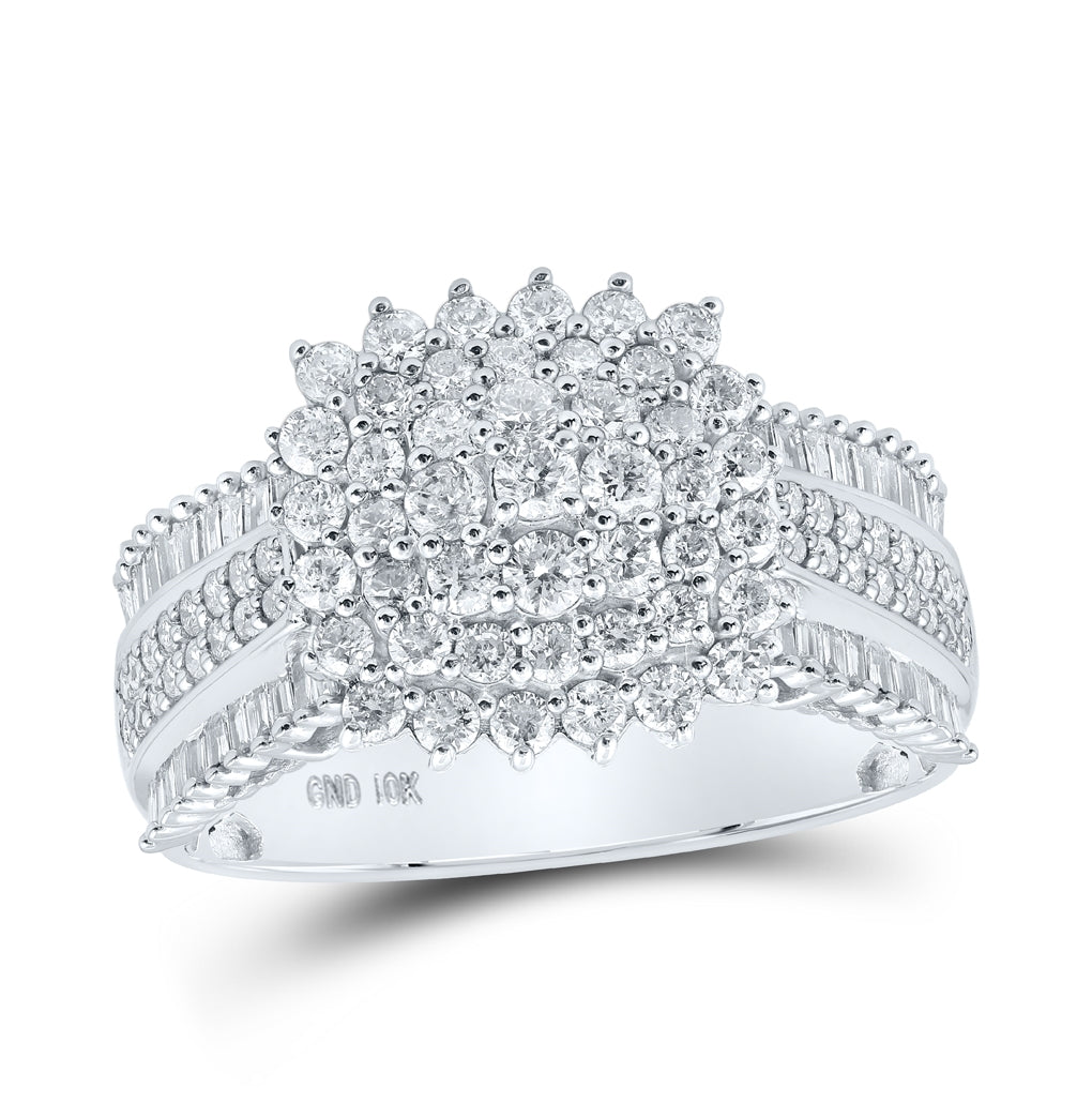 10kt White Gold 1 1/2ctw Diamond Cn Fashion Ring