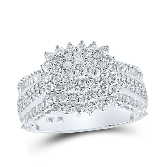 10kt White Gold 1 1/2ctw Diamond Cn Fashion Ring