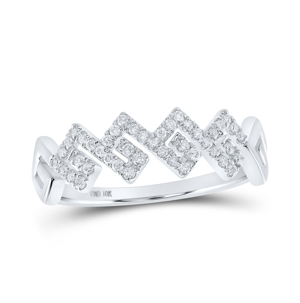 10K Yellow Or White Or Rose Gold Womens Round Diamond Stackable Band Ring , Womens Size: 5-10