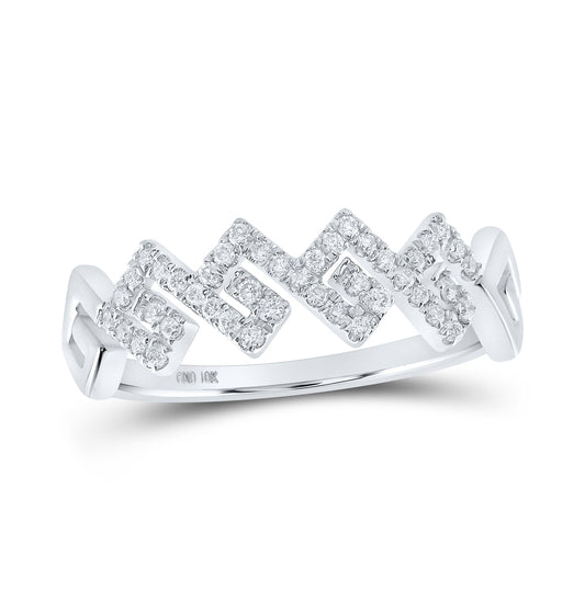 10K Yellow Or White Or Rose Gold Womens Round Diamond Stackable Band Ring , Womens Size: 5-10