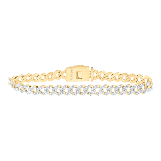 10kt Yellow Gold 2ctw Diamond Cn Ladies Bracelet (7 Inch)