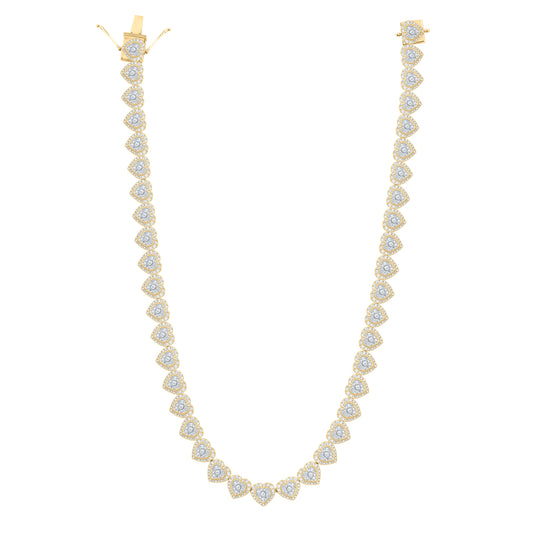 10kt Yellow Or White  Gold 8 1/2ctw Diamond Cn Fashion Necklace(18 Inch)