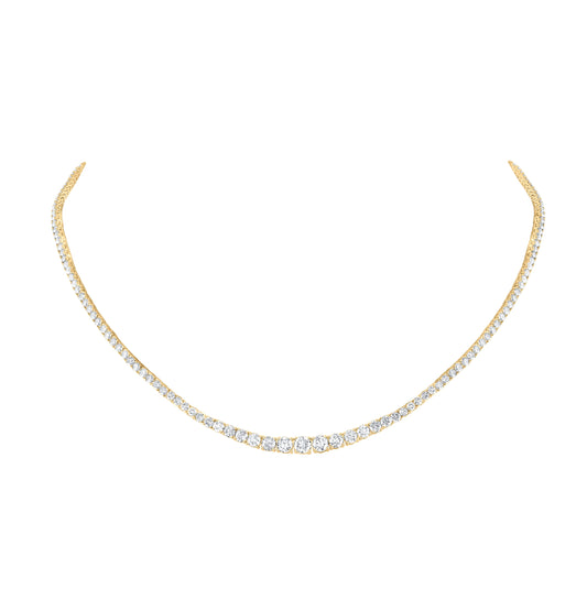 14kt Yellow Or White Gold 7 1/5ctw Diamond Nk Necklace (16 Inch)